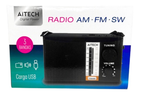 RADIO AITECH FM/AM/SW REARGABLE